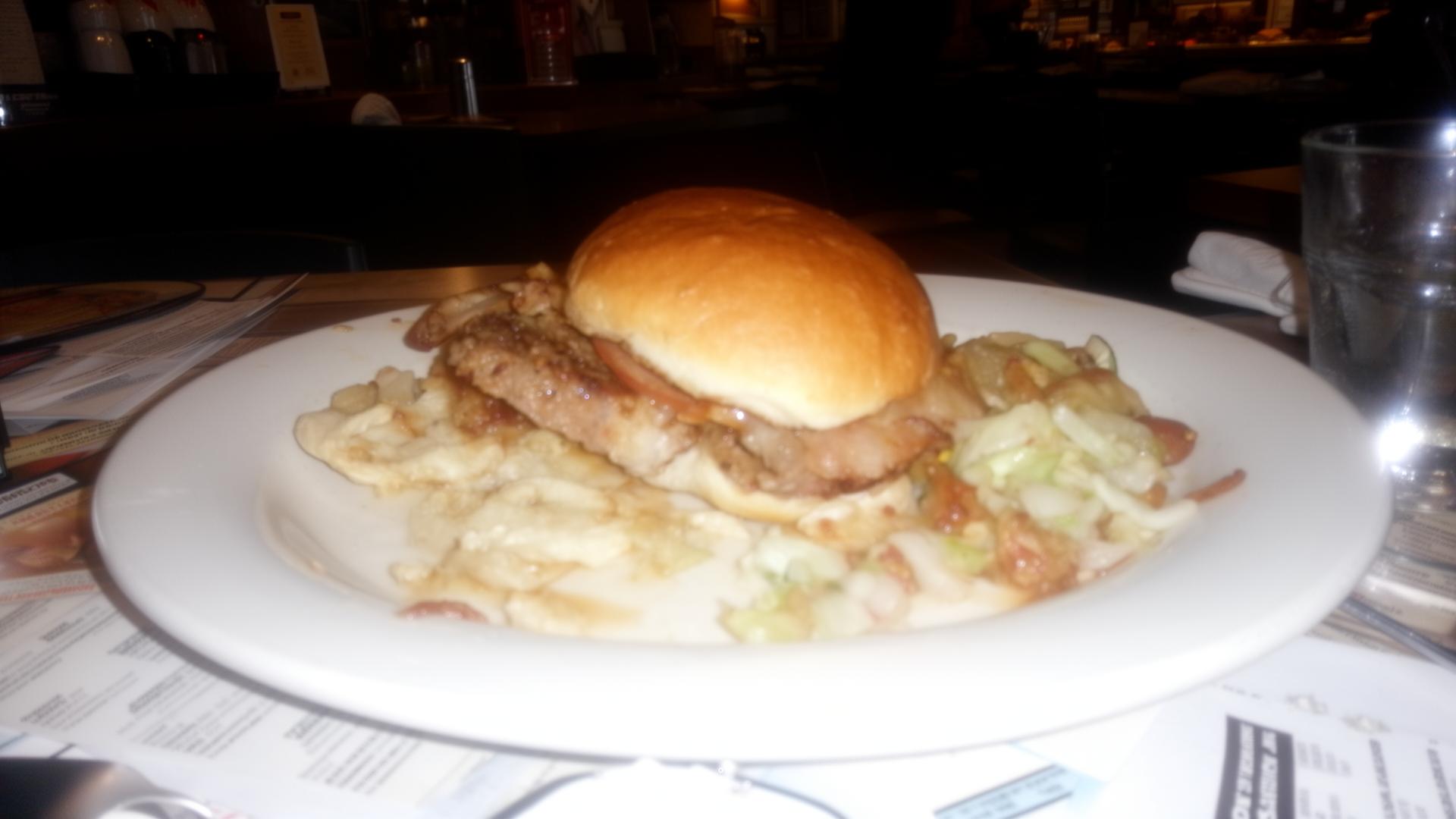 Unflattering amateur restaurant photo